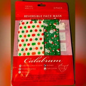 CALABRUM REVERSIBLE FACE MASK
REVERSE SIDE = GREEN OR RED